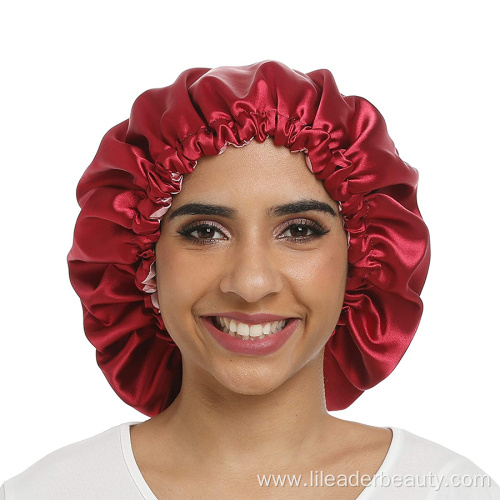 Silk Satin Sleep Hair Bonnet For Curly Hair